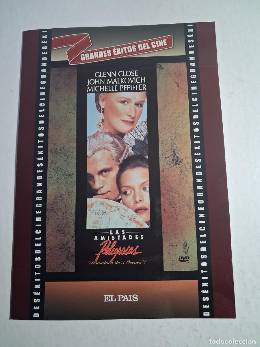 Cine: dvd las amistades peligrosas. glenn clouse. john malkovich. 115 min caja cart&oacute;n (seminueva)