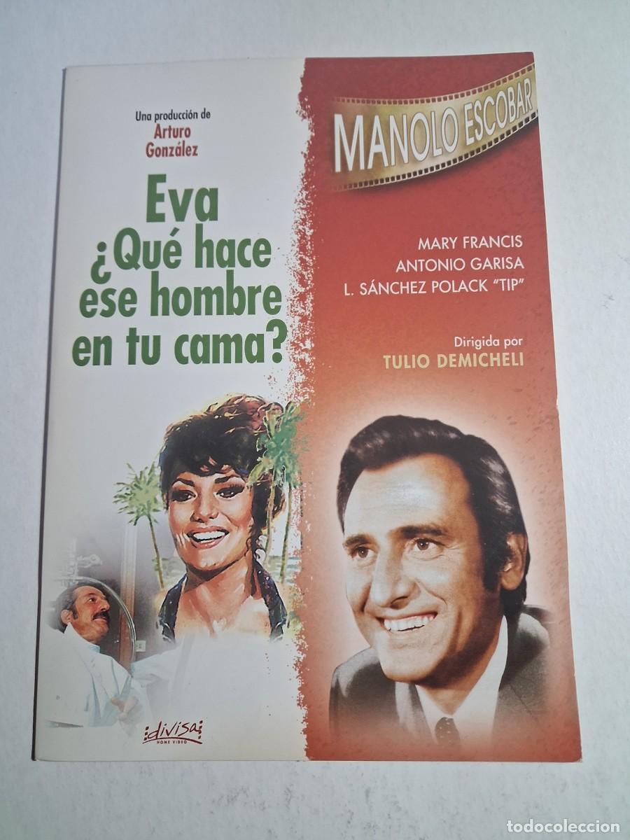 Cine: dvd eva qu&eacute; hace ese hombre en tu cama. manolo escobar. mary francis 90 min caja cart&oacute;n (seminueva)