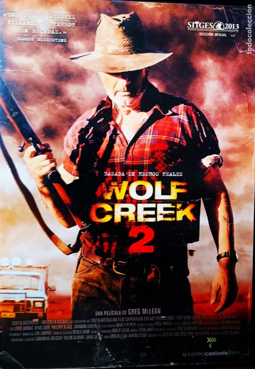 Cine: WOLF CREEK, PARTE 2. CINE EN DVD. COLECCION.