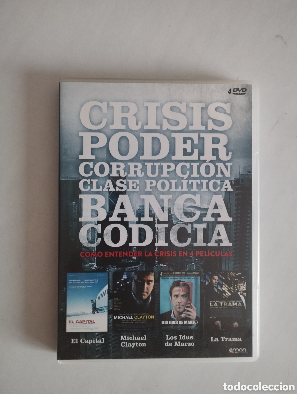 Cine: PACK 5 PELICULA EL CAPITAL/LOS IDUS DE MARZO/EL TOPO/LA TRAMA/MICHAEL CLAYTON (4 DISCOS)
