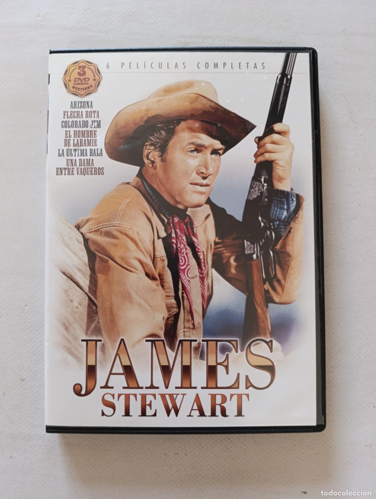 Cine: DVD JAMES STEWART - 6 PELICULAS: ARIZONA, FLECHA ROTA, COLORADO JIM, EL HOMBRE DE LARAMIE... (9Fw)