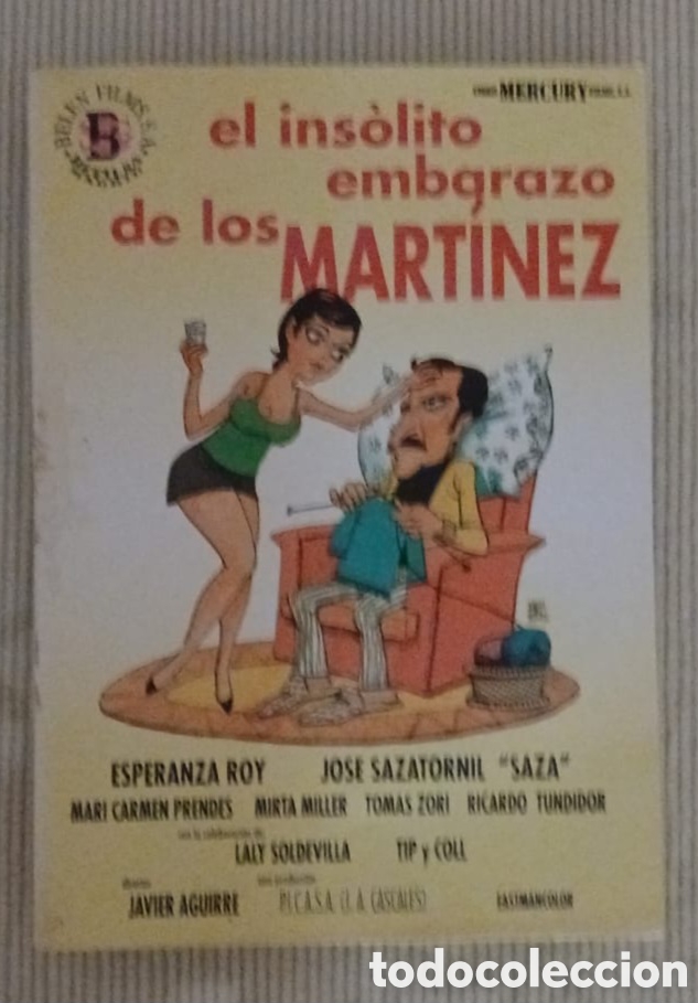 Cine: EL INS&Oacute;LITO EMBARAZO DE LOS MART&Iacute;NEZ (DVD) &ndash; Esperanza Roy y Jos&eacute; Sazatornil &rdquo;Saza&rdquo;