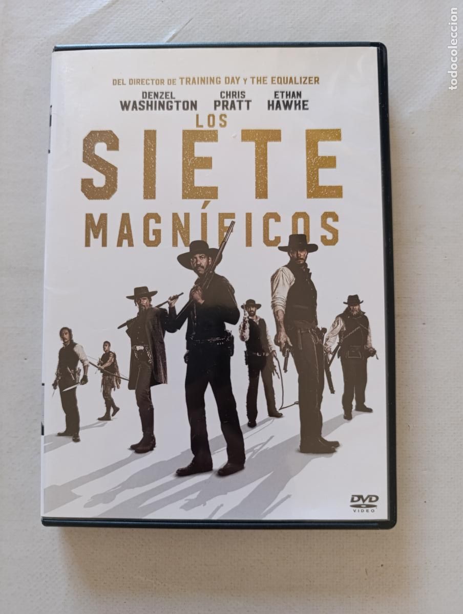 Cine: DVD LOS SIETE MAGNIFICOS - DENZEL WASHINTTON, CHRIS PRATT, ETHAN HAWKE (9F)