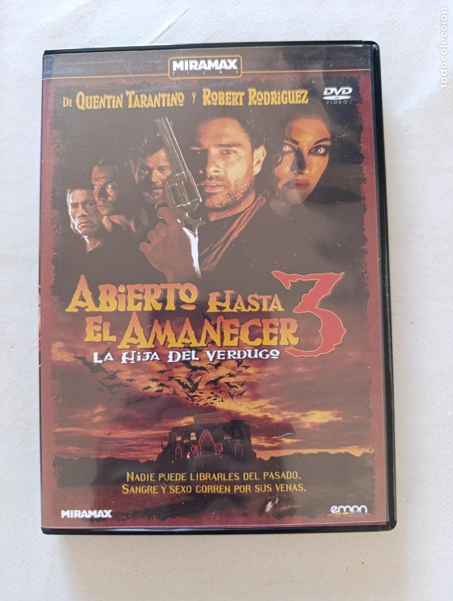 Cine: DVD ABIERTO HASTA EL AMANECER 3 - LA HIJA DEL VERDUGO - QUENTIN TARANTINO, ROBERT RODRIGUEZ (9E)
