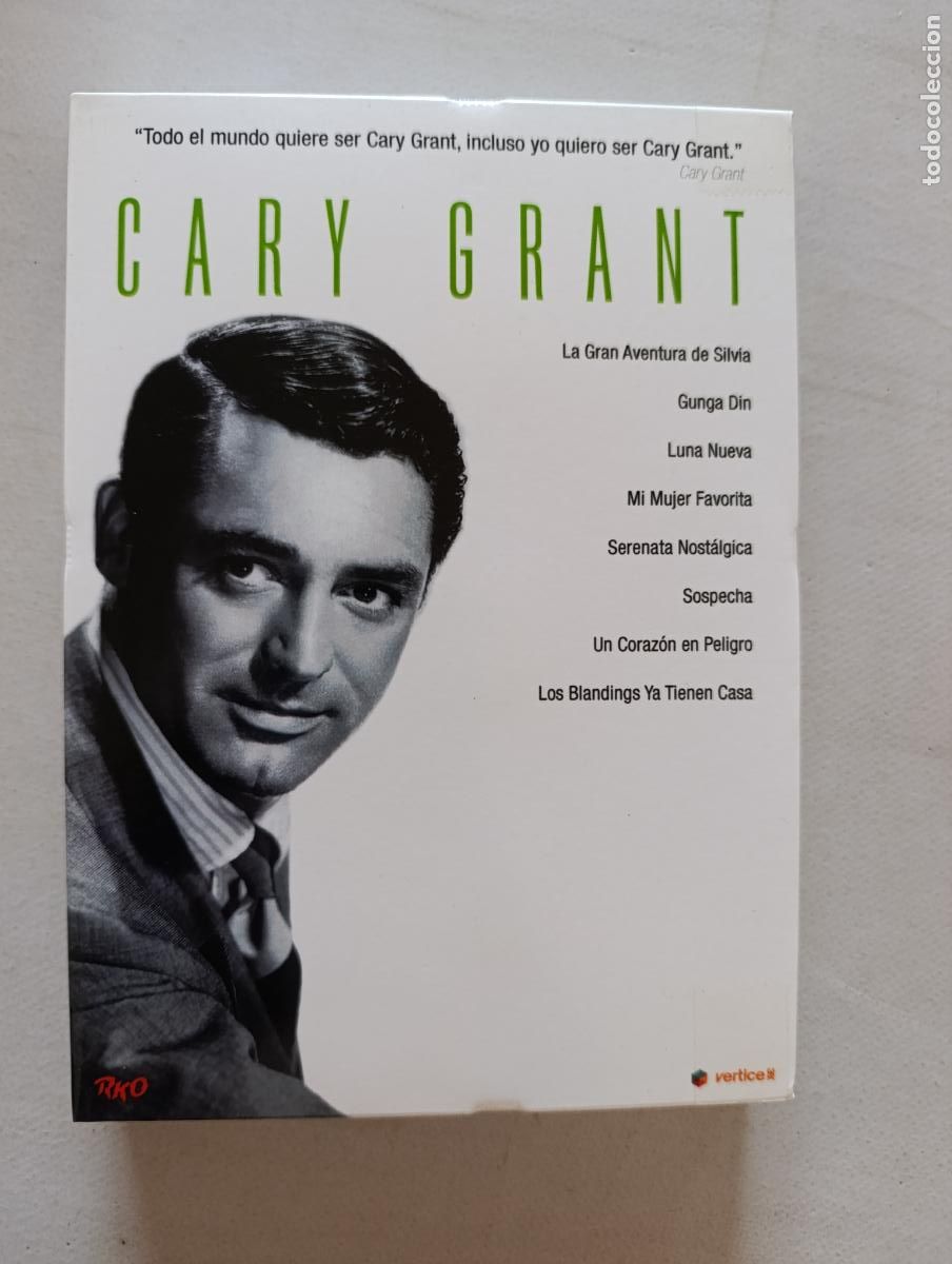 Kino: DVD PACK CARY GRANT - 8 PELICULAS, 8 DISCOS: LA GRAN AVENTURA DE SILVIA, GUNGA DIN, LUNA NUEVA (9Hw)