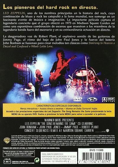 Cine: Led Zeppelin - The Song Remains the Same- 7321926113890
