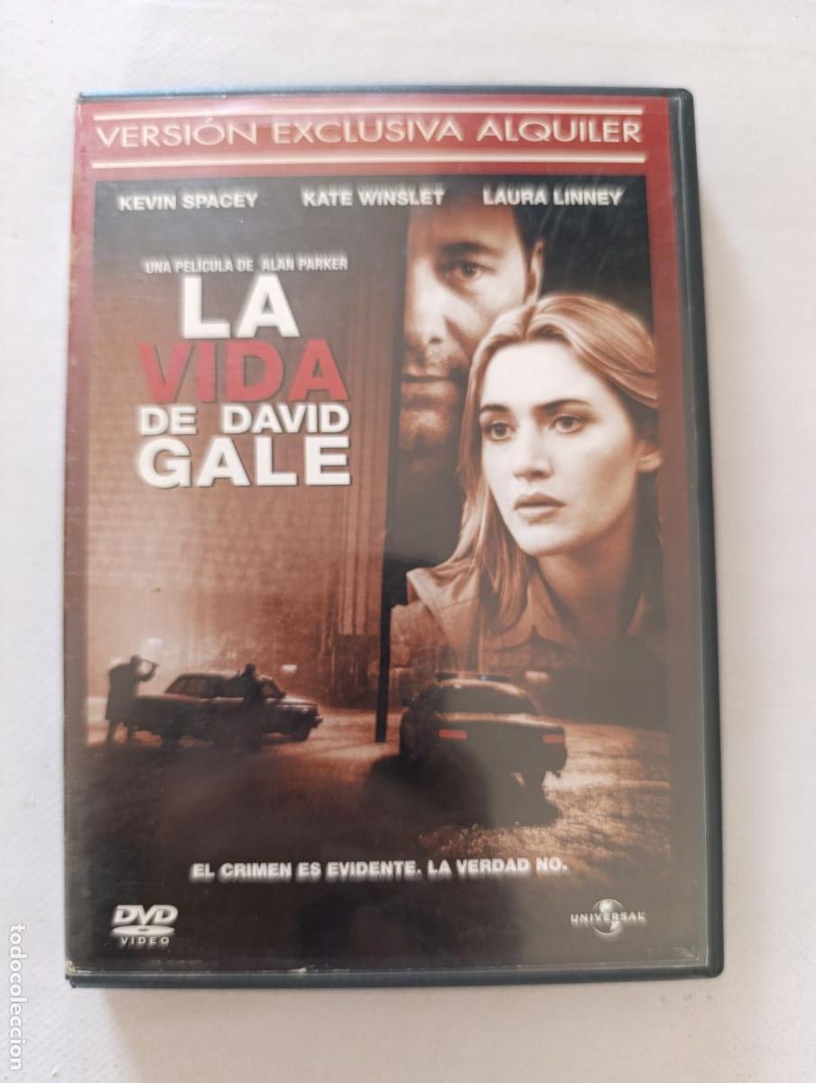 Cine: DVD LA VIDA DE DAVID GALE - EDICION DE ALQUILER - KEVIN SPACEY - LEER DESCRIPCION (9H)