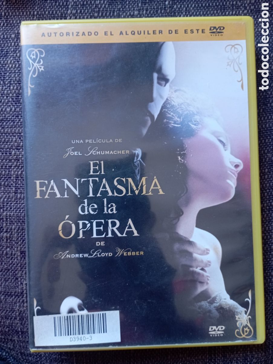Cine: pel&iacute;cula DVD &rdquo;El fantasma de la &oacute;pera&rdquo;