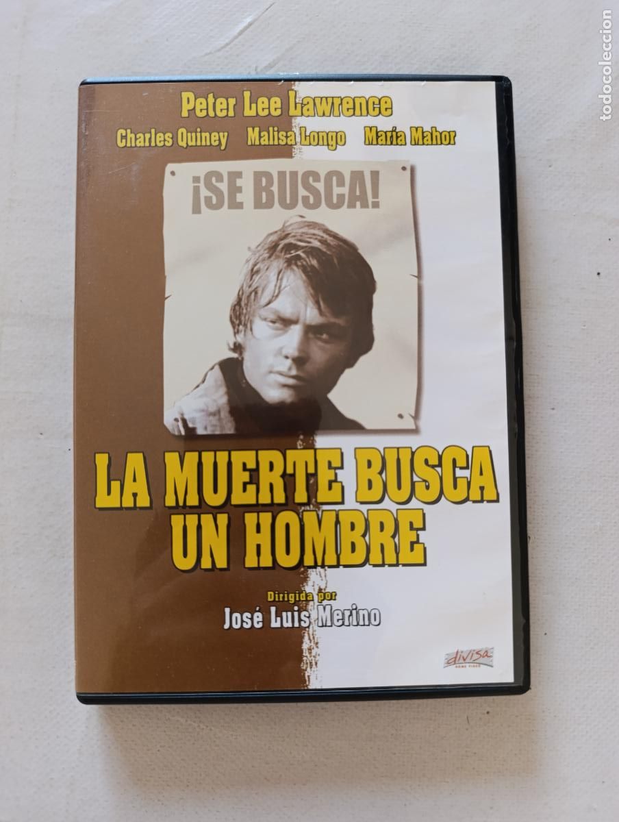 Cine: DVD LA MUERTE BUSCA UN HOMBRE - JOSE LUIS MERINO - PETER LEE LAWRENCE (9W)