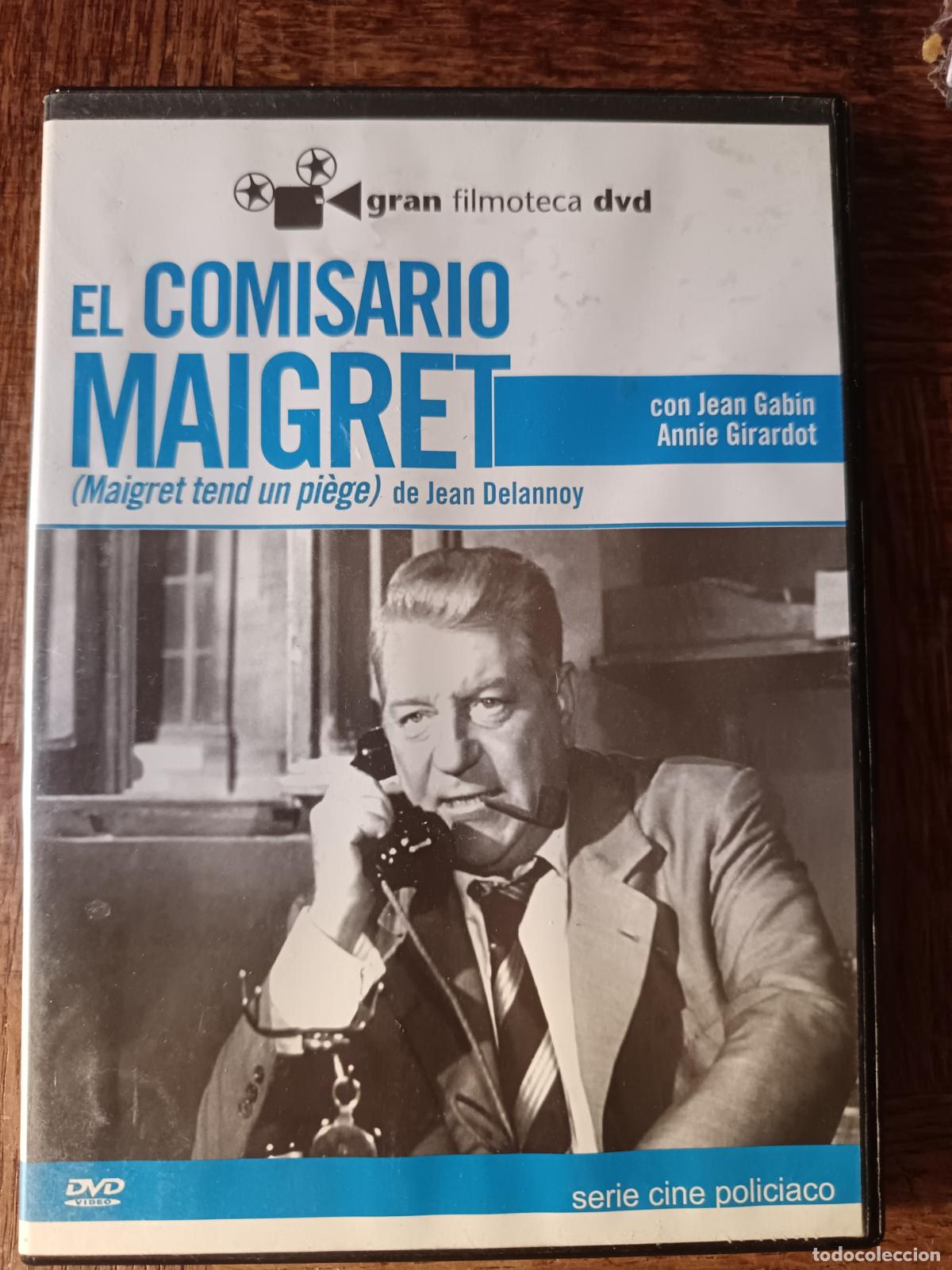 Cine: EL COMISARIO MAIGRET de Jean Delannoy con JEAN GABIN, Annie Girardot... DVD Cine Policiaco.
