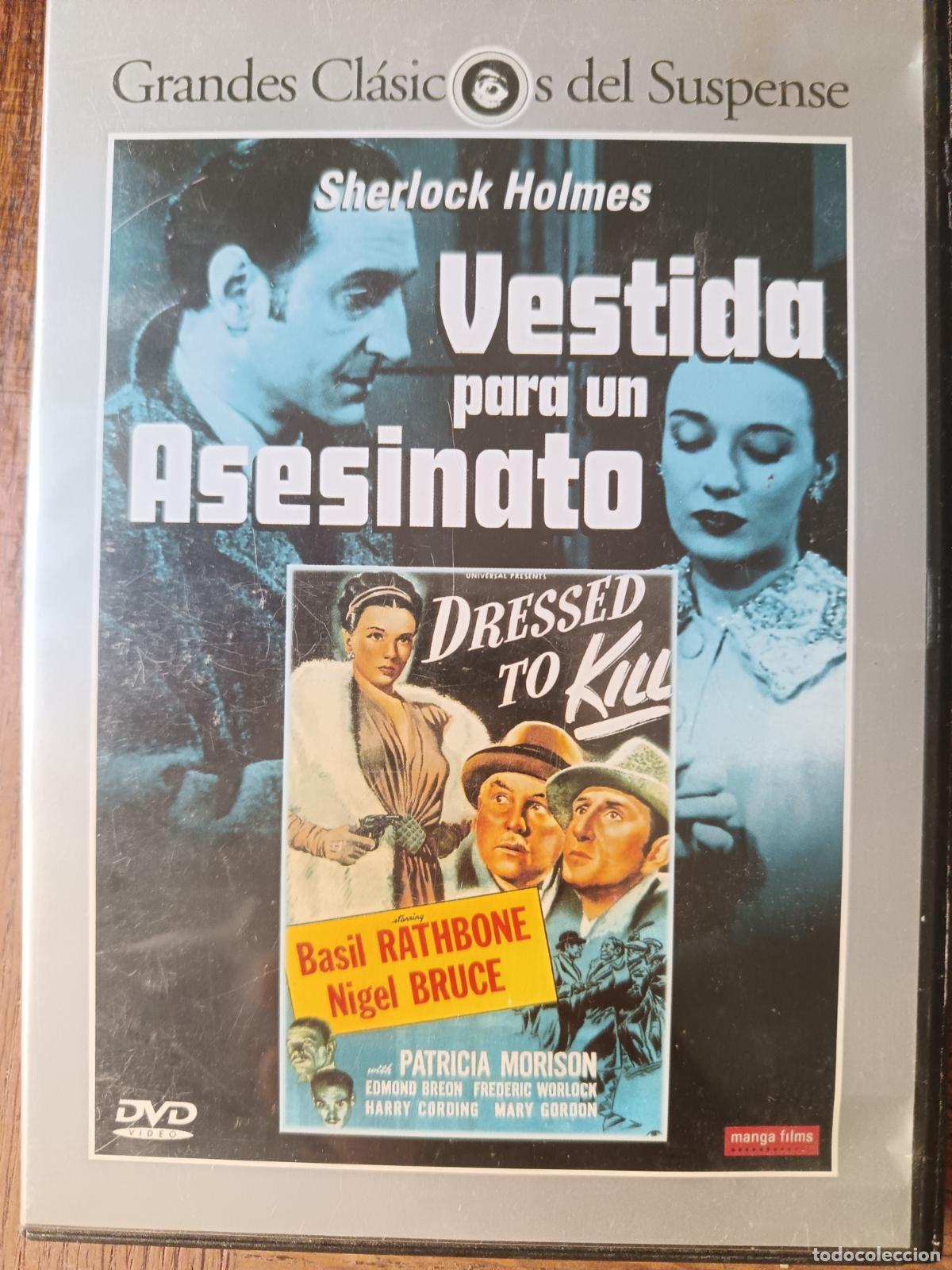 Cine: Sherlock Holmes: Vestida para un asesinato con Basil Rathbone, Nigel Bruce... DVD Cine Cl&aacute;sicos.