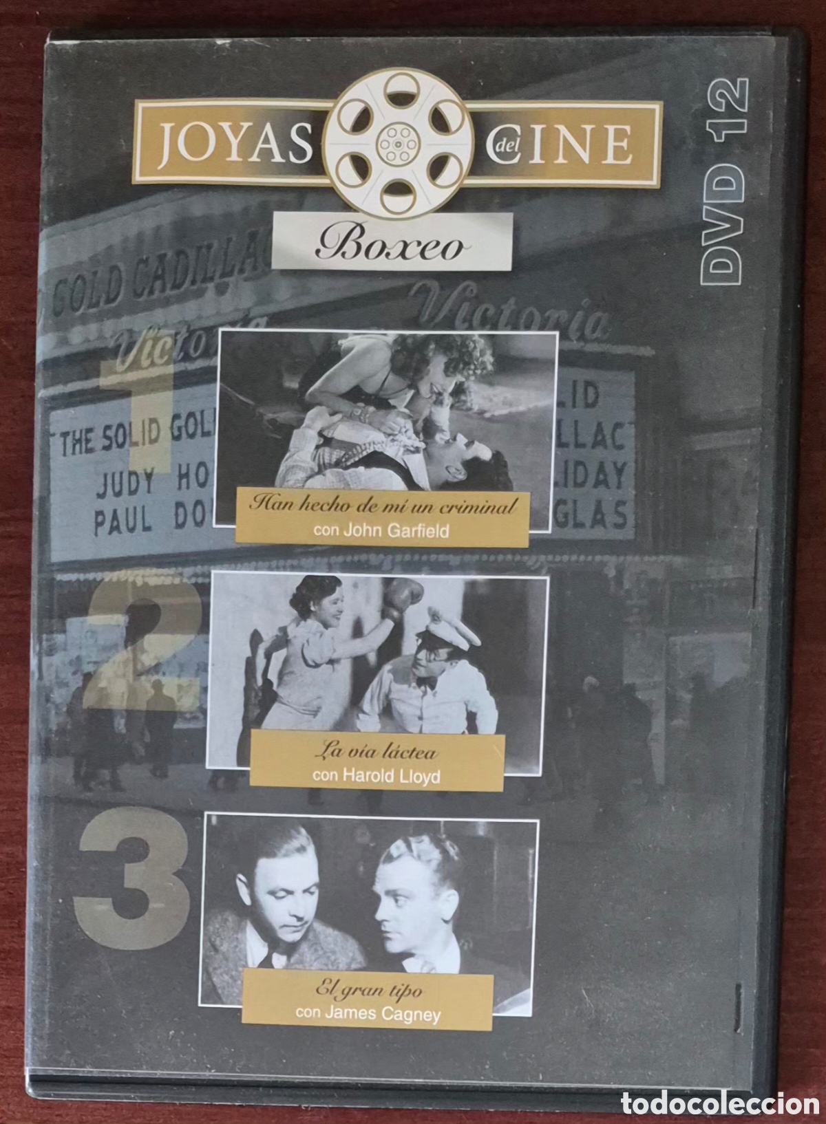 Cine: DVD - JOYAS DEL CINE (BOXEO) HAN HECHO DE M&Iacute; UN CRIMINAL/LA V&Iacute;A L&Aacute;CTEA/EL GRAN TIPO