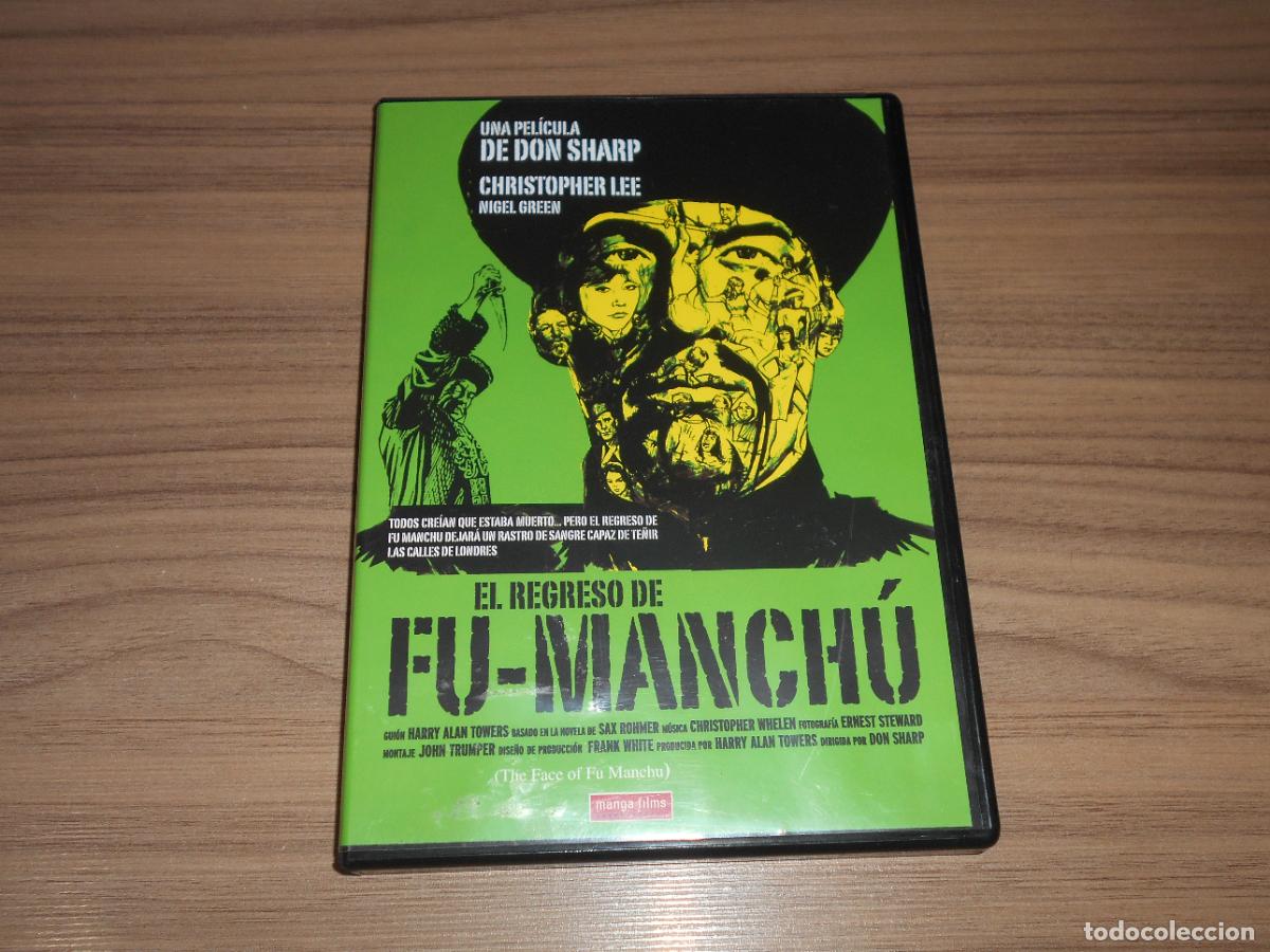 Cine: EL REGRESO DE FU-MANCHU DVD de DON SHARP Christopher Lee DISCO Como NUEVO