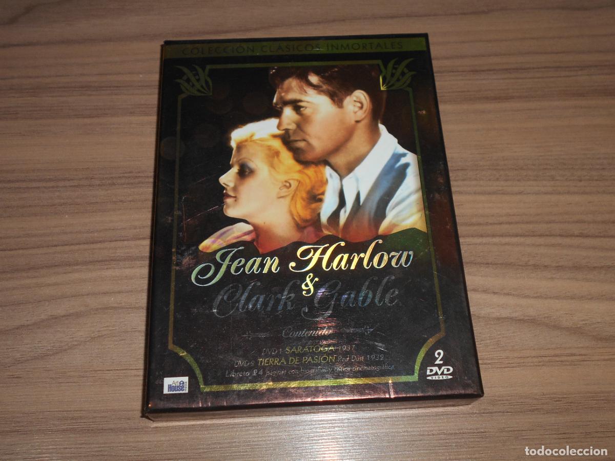 Cine: SARATOGA TIERRA DE PASION 2 DVD Jean Harlow CLARK GABLE Discos COMO NUEVOS