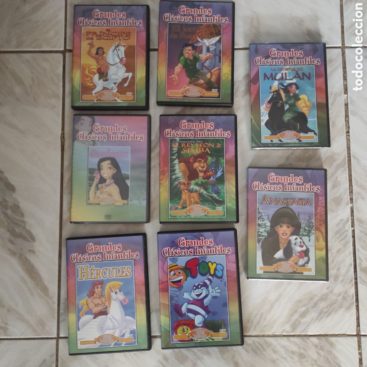 Cine: Colecci&oacute;n &ldquo;Grandes Cl&aacute;sicos Infantiles&rdquo; &ndash; A&ntilde;o 2005 &ndash; 8 DVDs
