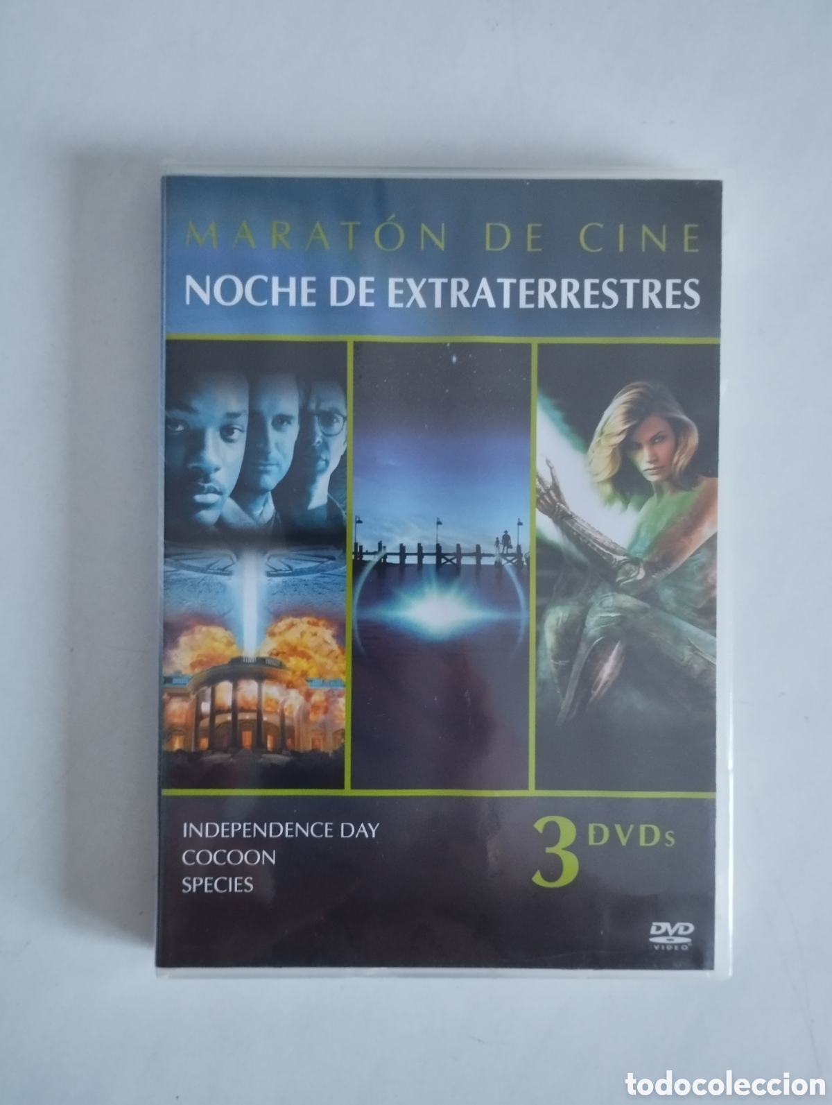 Cine: PACK 3 PELICULA DVD INDEPENDENCE DAY/COCOON/SPECIES (3 DISCOS) SIN ABRIR PRECINTADA