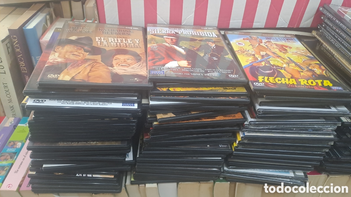 Cine: Lote 63 DVDs Coleccion cine del oeste el mundo