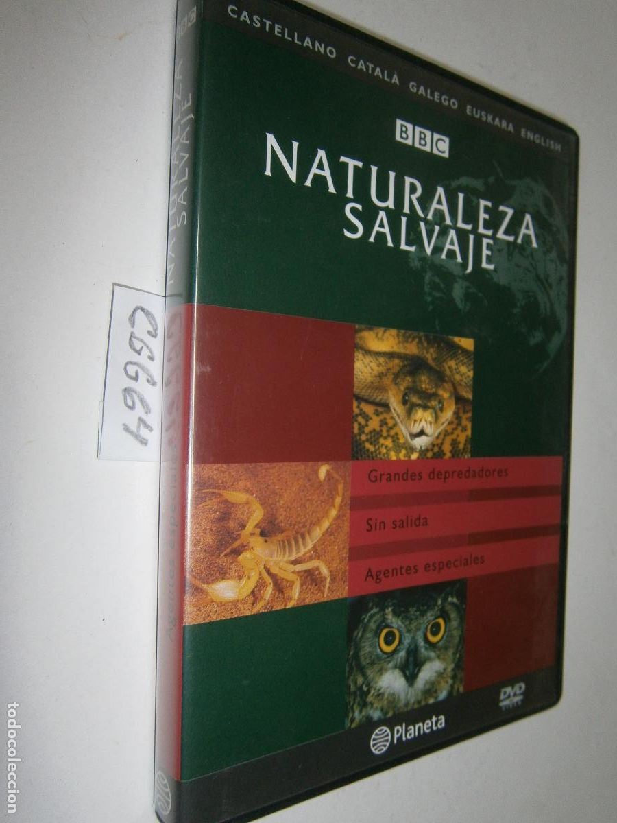 Cine: DVD DOCUMENTAL NATURALEZA SALVAJE BBC - GRANDES DEPREDADORES - SIN SALIDA - AGENTES ESPECIALES