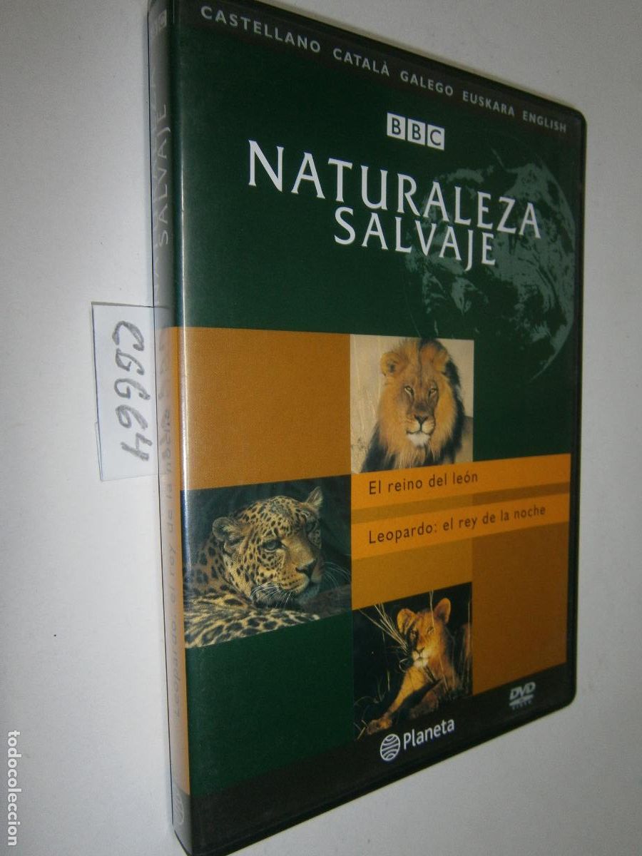 Cine: DVD DOCUMENTAL NATURALEZA SALVAJE BBC - EL REINO DEL LEON - LEOPARDO: EL REY DE LA NOCHE