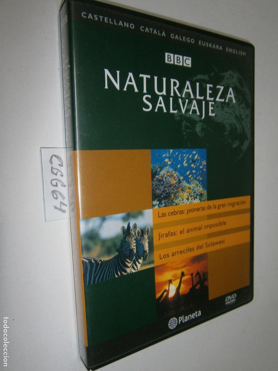 Cine: DVD DOCUMENTAL NATURALEZA SALVAJE BBC - LAS CEBRAS - JIRAFAS - LOS ARRECIFES DE SULAWESI
