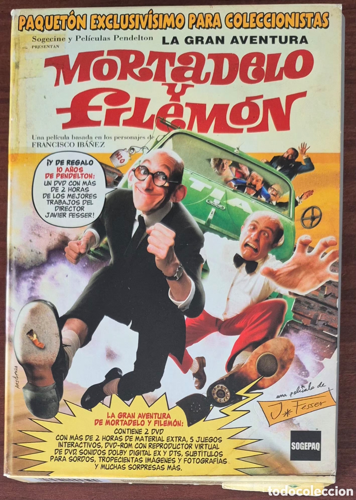 Cine: DVD X 3 DISCOS - LA GRAN AVENTURA DE MORTADELO Y FILEM&Oacute;N