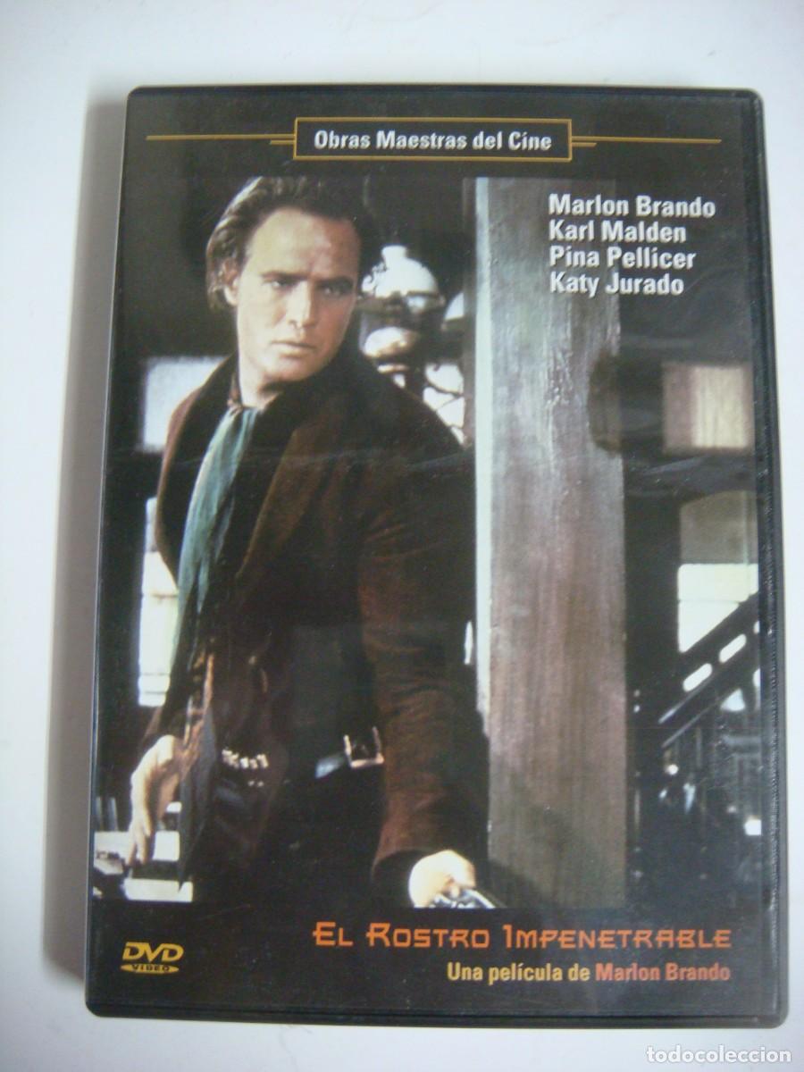 Cine: D.V.D. DE OBRAS MAESTRAS DEL CINE EL ROSTRO IMPENETRABLE CON MARLON BRANDO-(&)