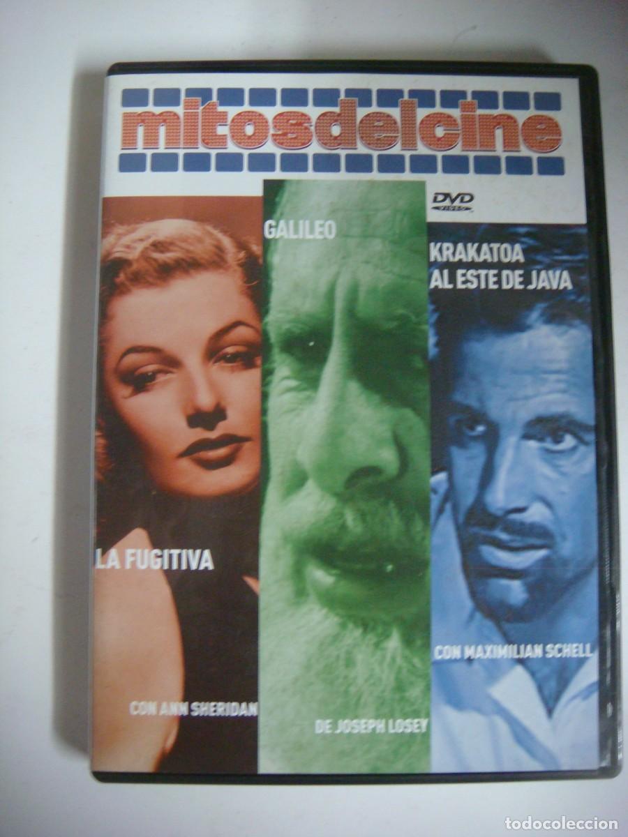 Cine: D.V.D. DE MITOS DEL CINE 3X 1 LA FUGITIVA-GALILEO Y KRAKATOA AL ESTE DE JAVA-(&)