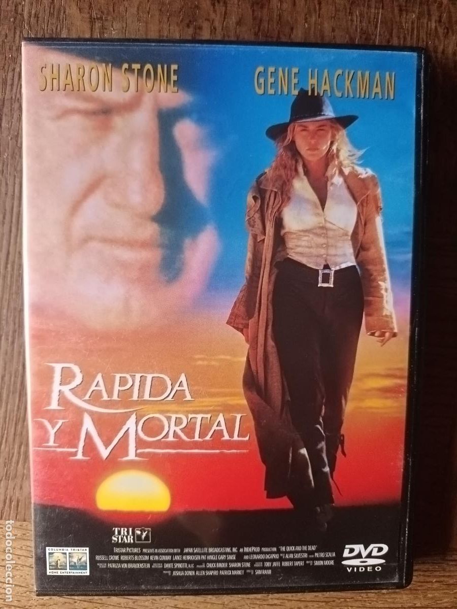 Cine: RAPIDA Y MORTAL de SAM RAIMI Sharon Stone, Gene Hackman, Leonardo DiCaprio, Russell Crowe.. Western
