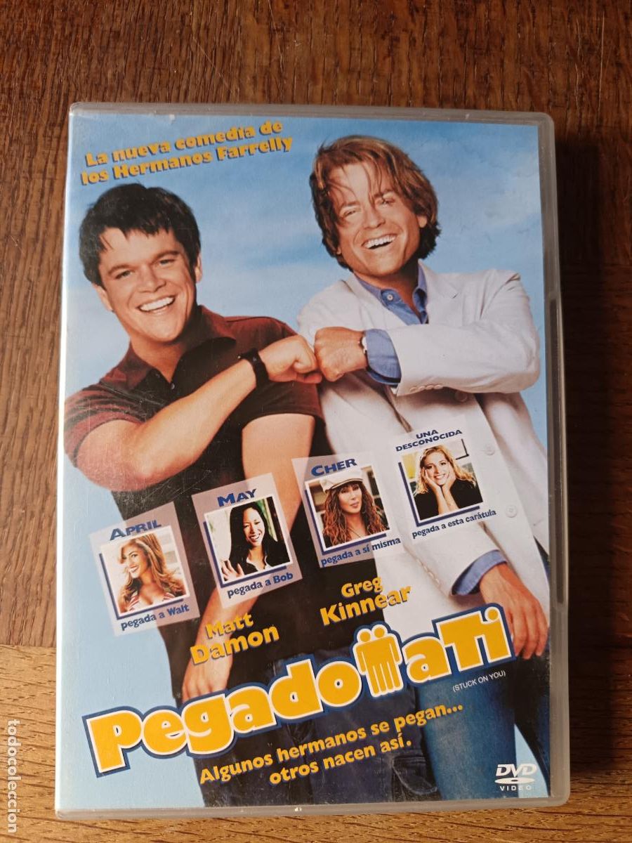 Cine: PEGADO A TI de los hermanos FARRELLY con Matt Damon, Greg Kinnear, Eva Mendes, Cher... DVD Comedia.