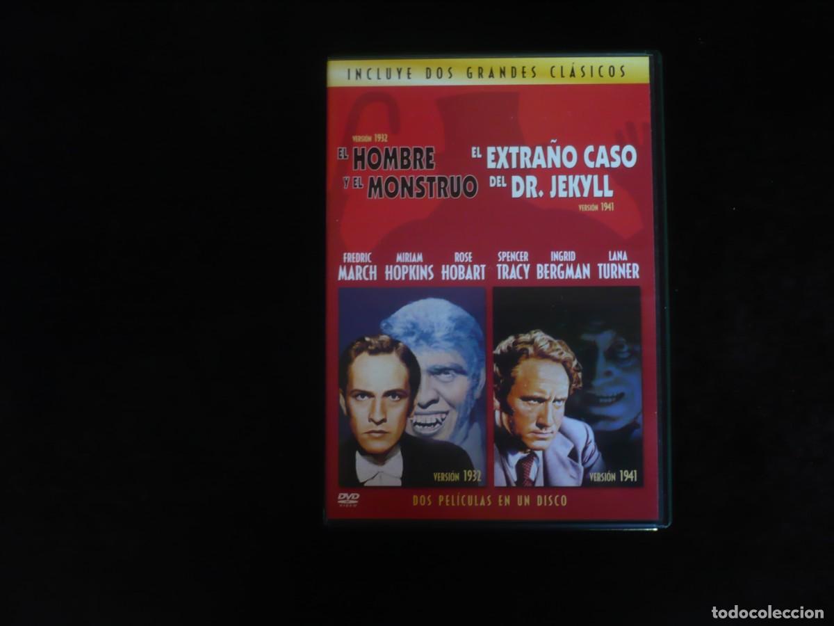 Cine: el hombre y el monstruo + el extra&ntilde;o caso del dr. jekyll - dvd como nuevo
