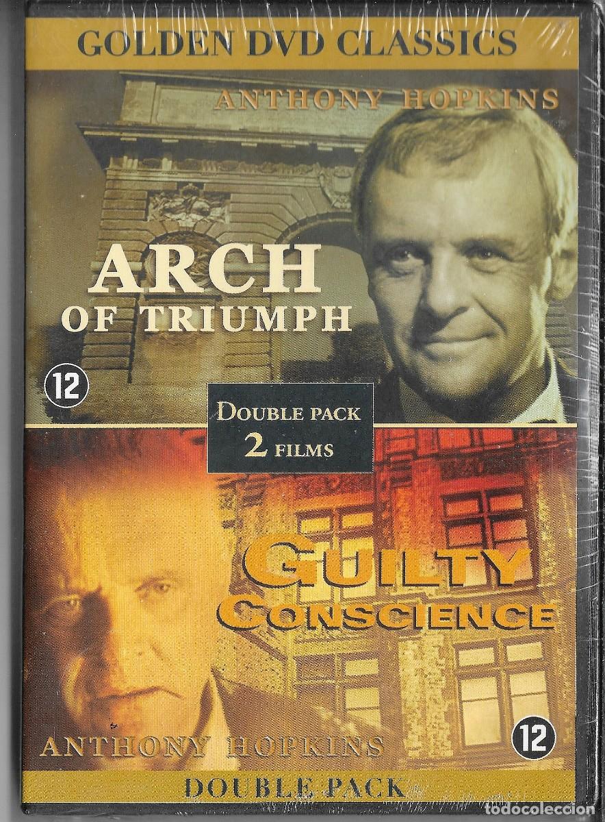 Cine: 2 DVD CON DOS PELICULAS DE ANTHONY HOPKINS &rdquo;ARCH OF TRIUMPH&rdquo; &rdquo;GUILTY CONSCIENCE&rdquo; SIN ESTRENAR .