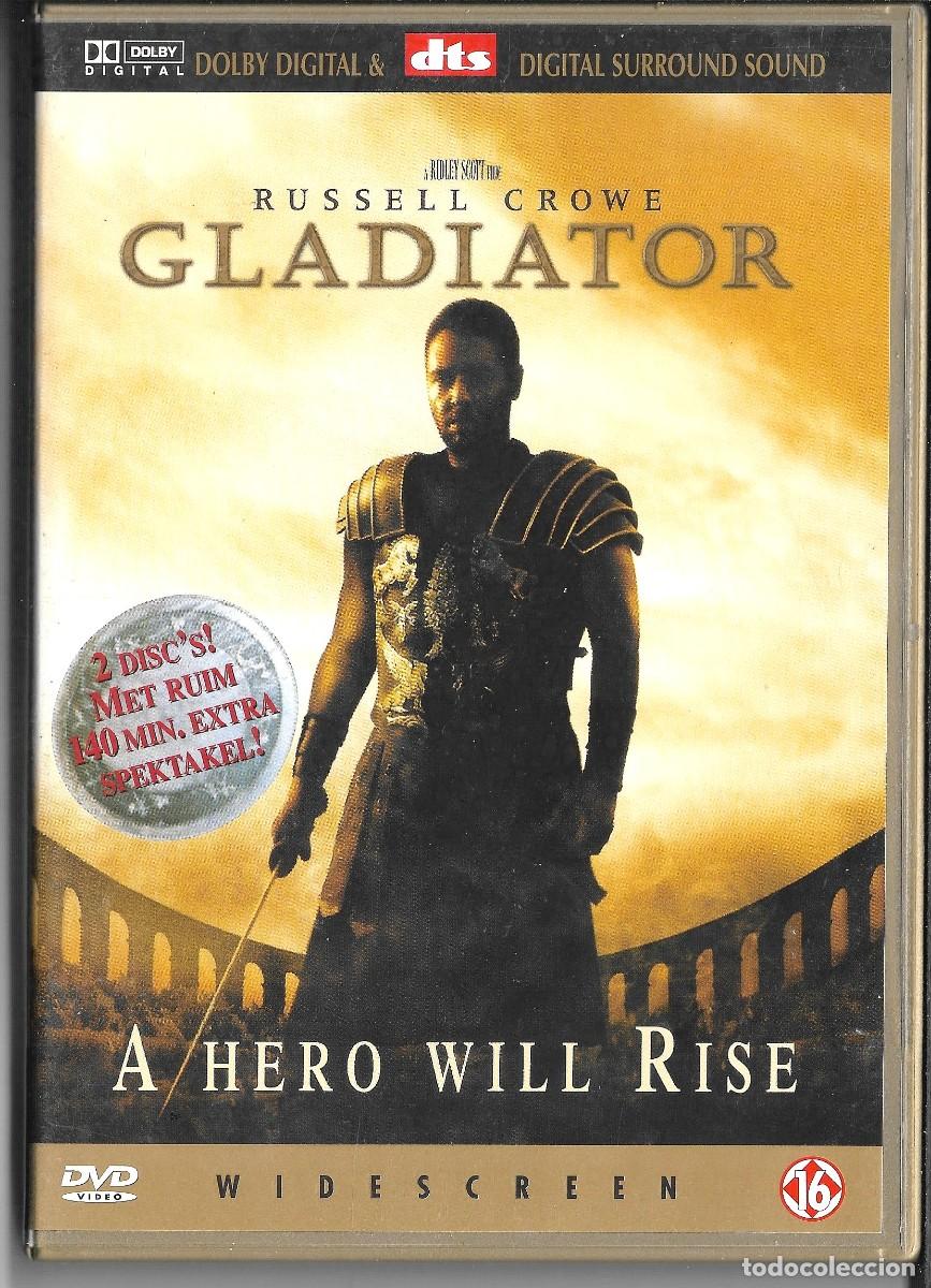 Cine: 2 DVD DE RUSSELL CROWE PELICULA &rdquo;GLADIATOR&rdquo; Y &rdquo;DVD CON EXTRAS&rdquo; HABLADA EN NEERLANDES