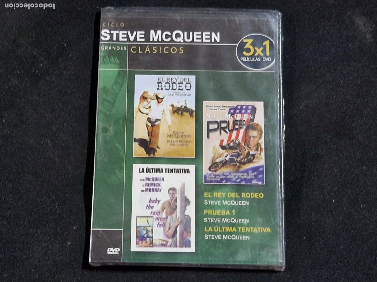 Cine: DVD. STEVE MCQUEEN. EL REY DEL RODEO. STEVEN MC QUEEN. LA ULTIMA TENTAVIA.