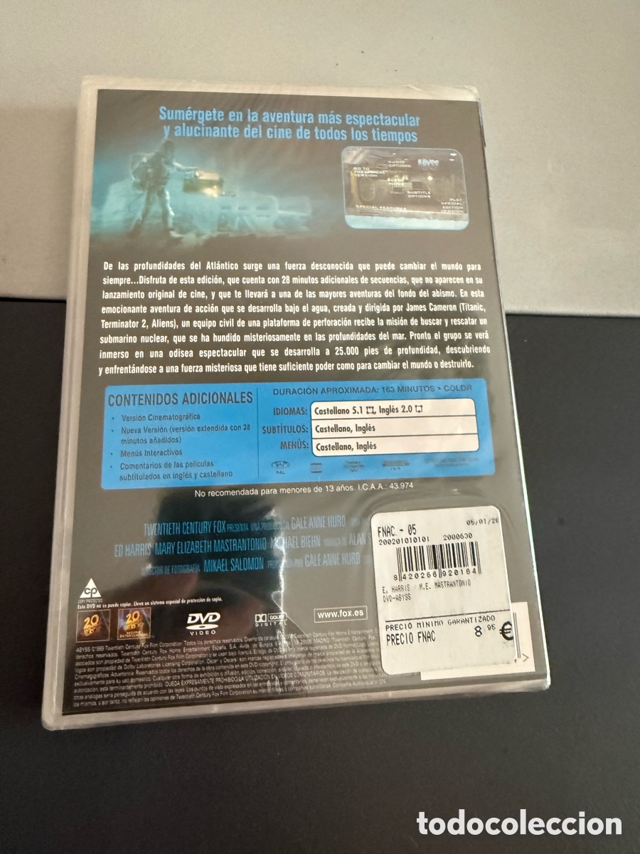 Cine: DVD. ABYSS. PRECINTADO - Foto 2