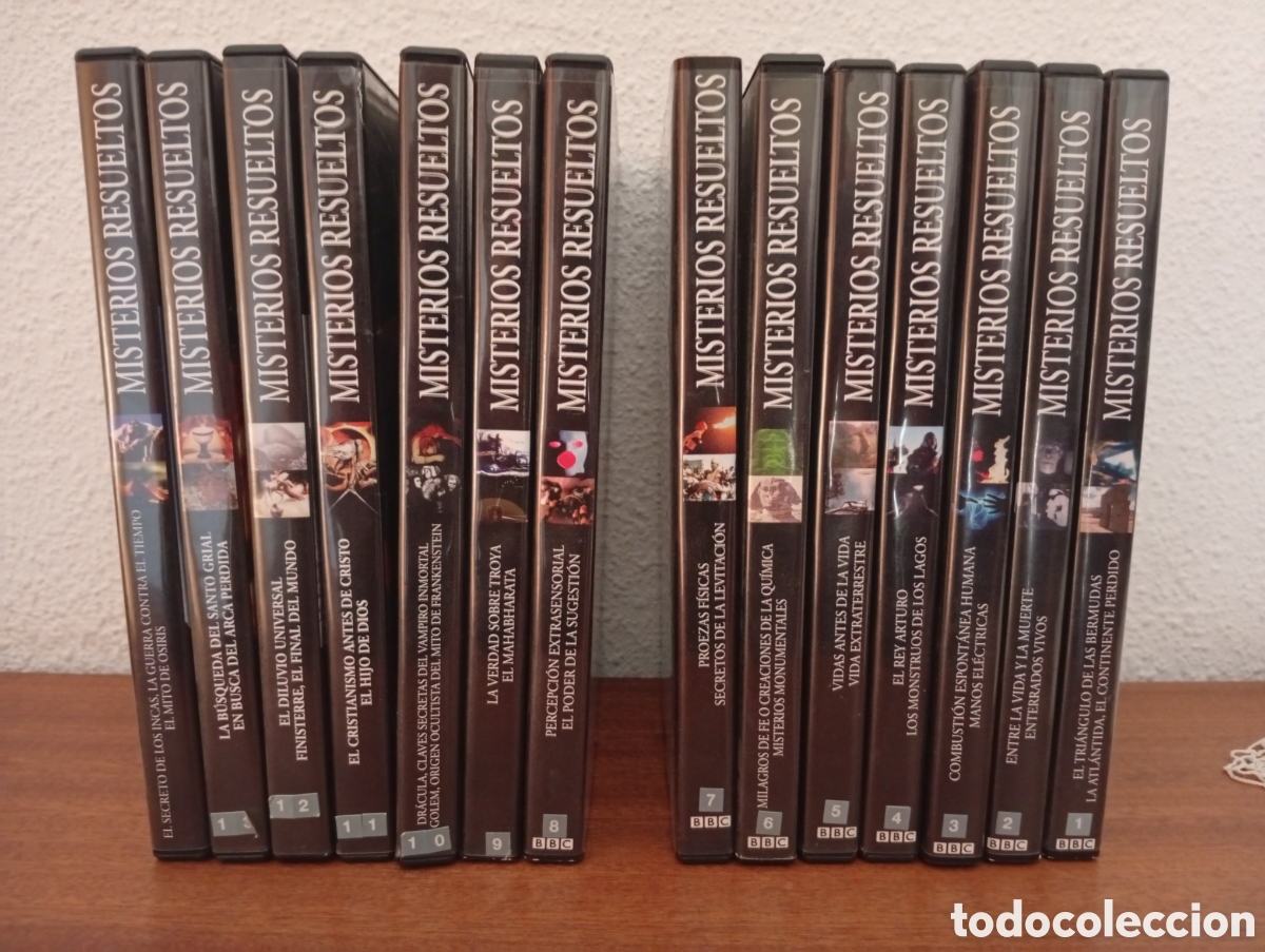 Cine: Misterios resueltos. Lote 14 dvd. Colecci&oacute;n completa