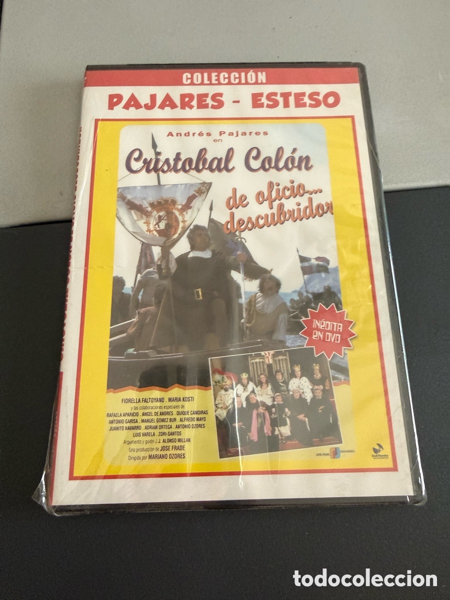 Cine: DVD. PRECINTADO. CRIST&Oacute;BAL COLON. de Oficio &hellip; Descubridor. PAJARES-ESTESO. Caja Fina