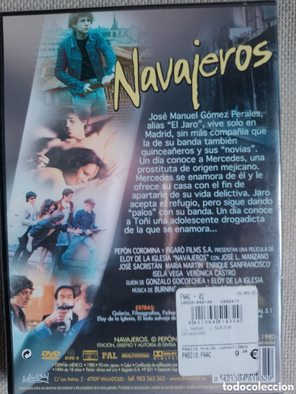 Cine: NAVAJEROS - DIRIGIDA POR ELOY DE LA IGLESIA - DVD NUEVO PRECINTADO