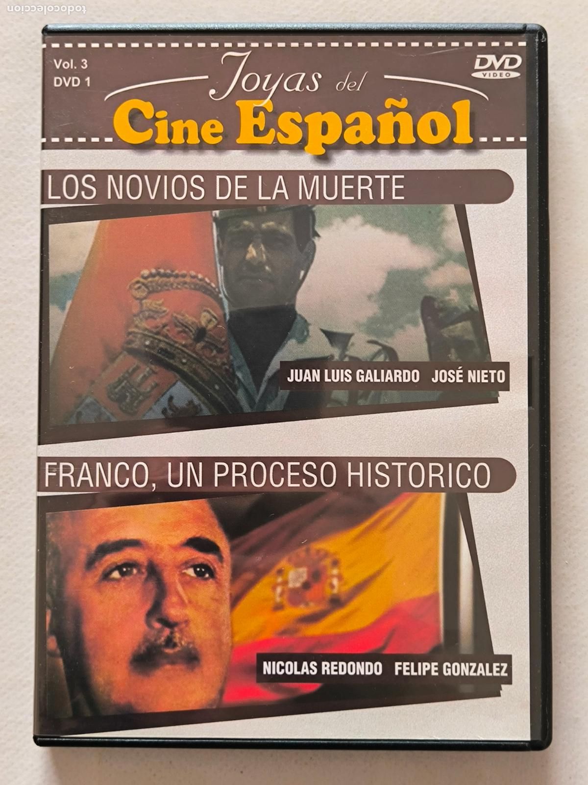 Cine: DVD FRANCO, UN PROCESO HISTORICO / LOS NOVIOS DE LA MUERTE - JOYAS DEL CINE ESPA&Ntilde;OL VOL. 3 N&ordm; 1 (DM)