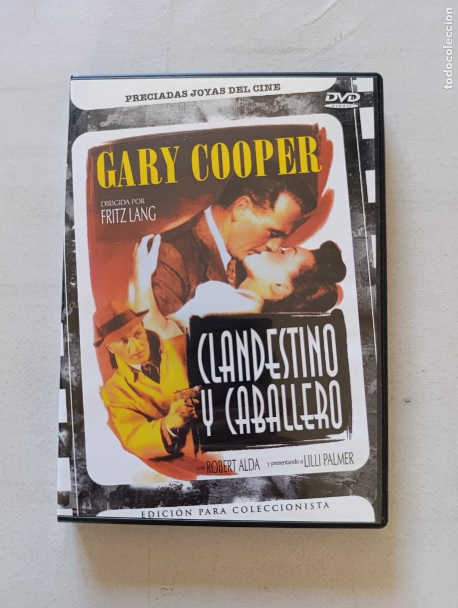 Cine: DVD CLANDESTINO Y CABALLERO - GARY COOPER - FRITZ LANG (DK)