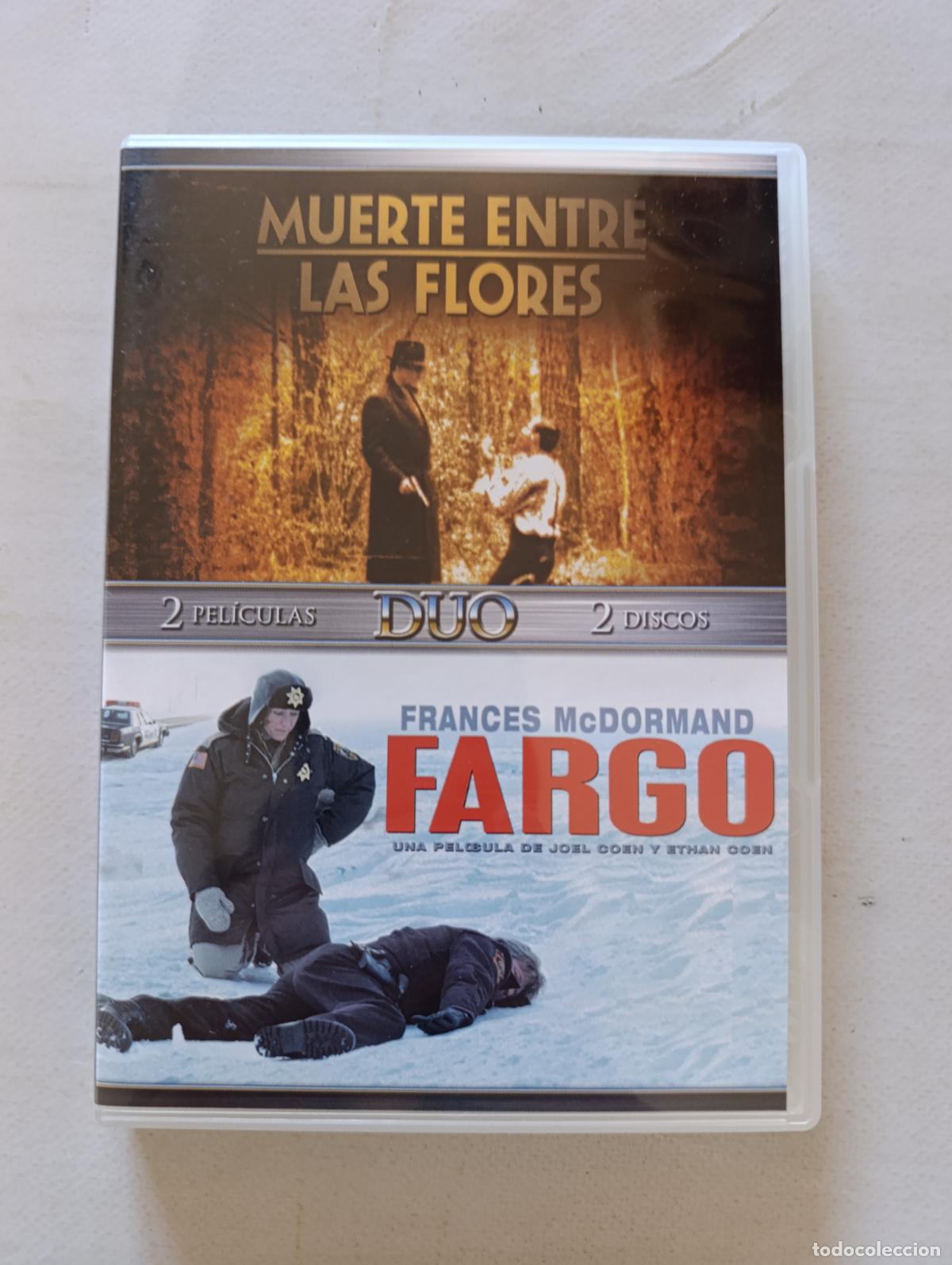 Cine: DVD MUERTE ENTRE LAS FLORES / FARGO - 2 PELICULAS, 2 DISCOS - HERMANOS COEN (DN)
