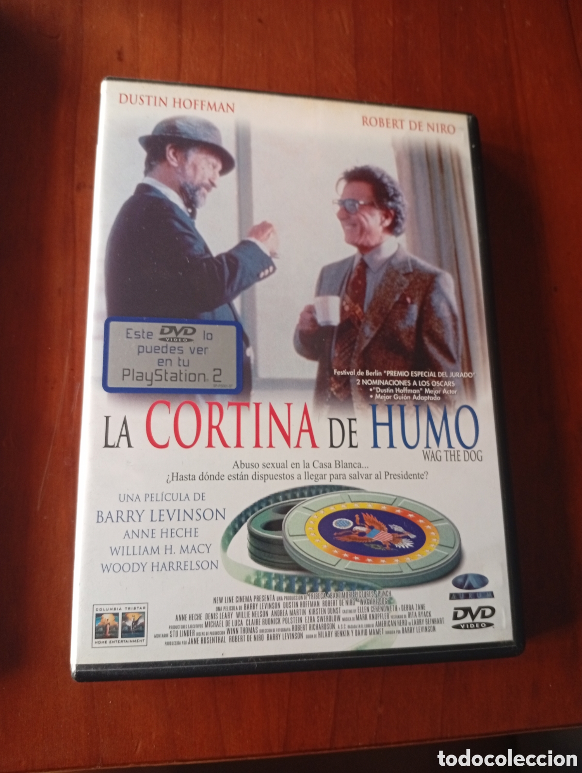 Cinema: DVD - LA CORTINA DE HUMO - BARRY LEVINSON - SE PUEDE VER EN PLAYSTATION 2 Robert de niro - hoffman