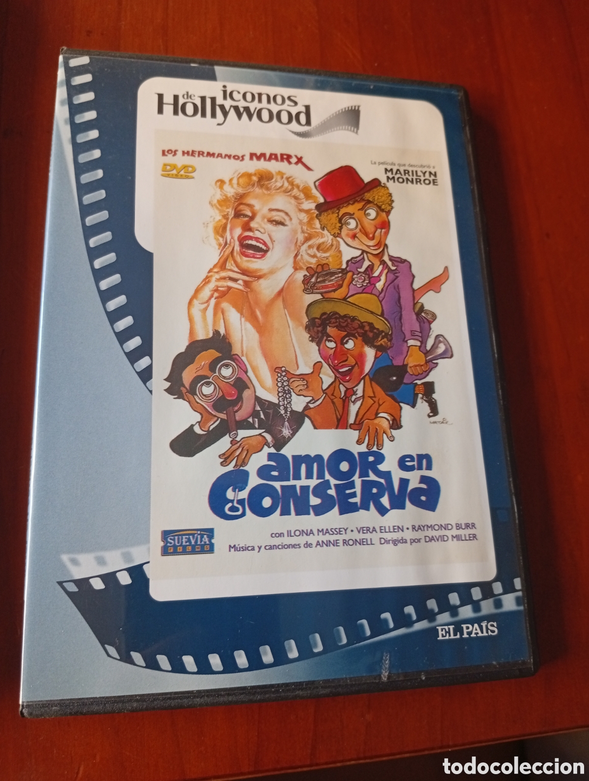 Cine: DVD - AMOR EN CONSERVA - LOS HERMANOS MARX - ICONOS DE HOLLYWOOD - MARILYN MONROE