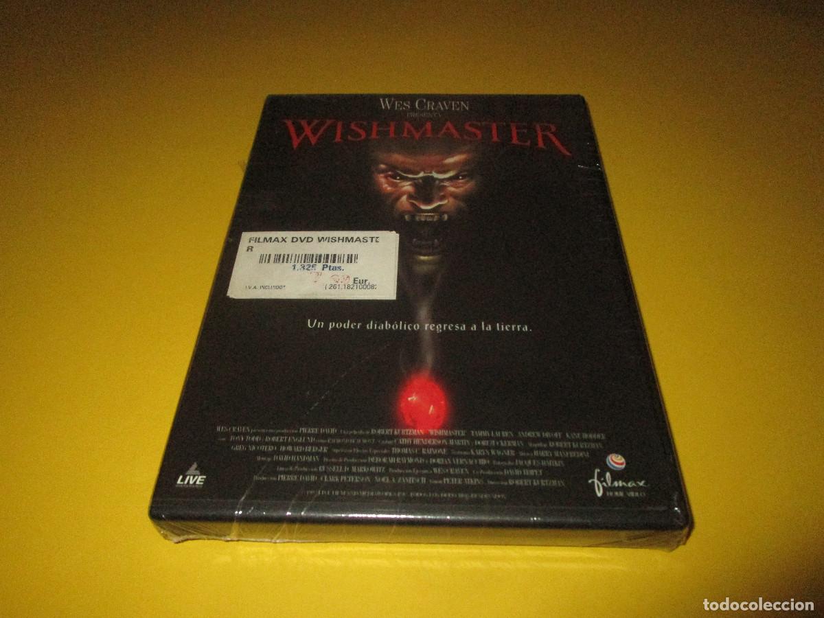 Cine: WISHMASTER - DVD - FILMAX - PRECINTADA ( CAJA NORMAL O GRANDE ) - WES CRAVEN