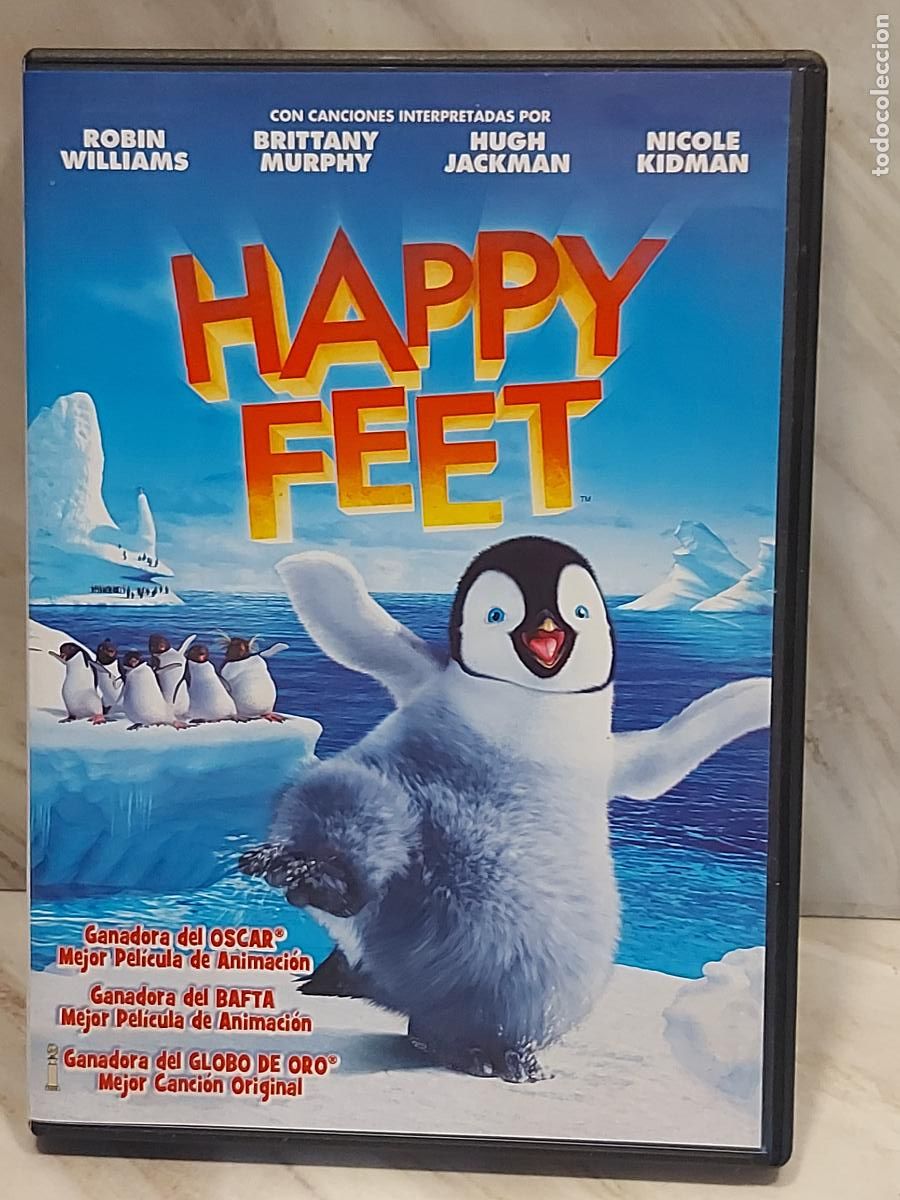 Cine: HAPPY FEET | DVD-WARNER-2007 | CON FOLLETO INTERIOR | BUENA CALIDAD