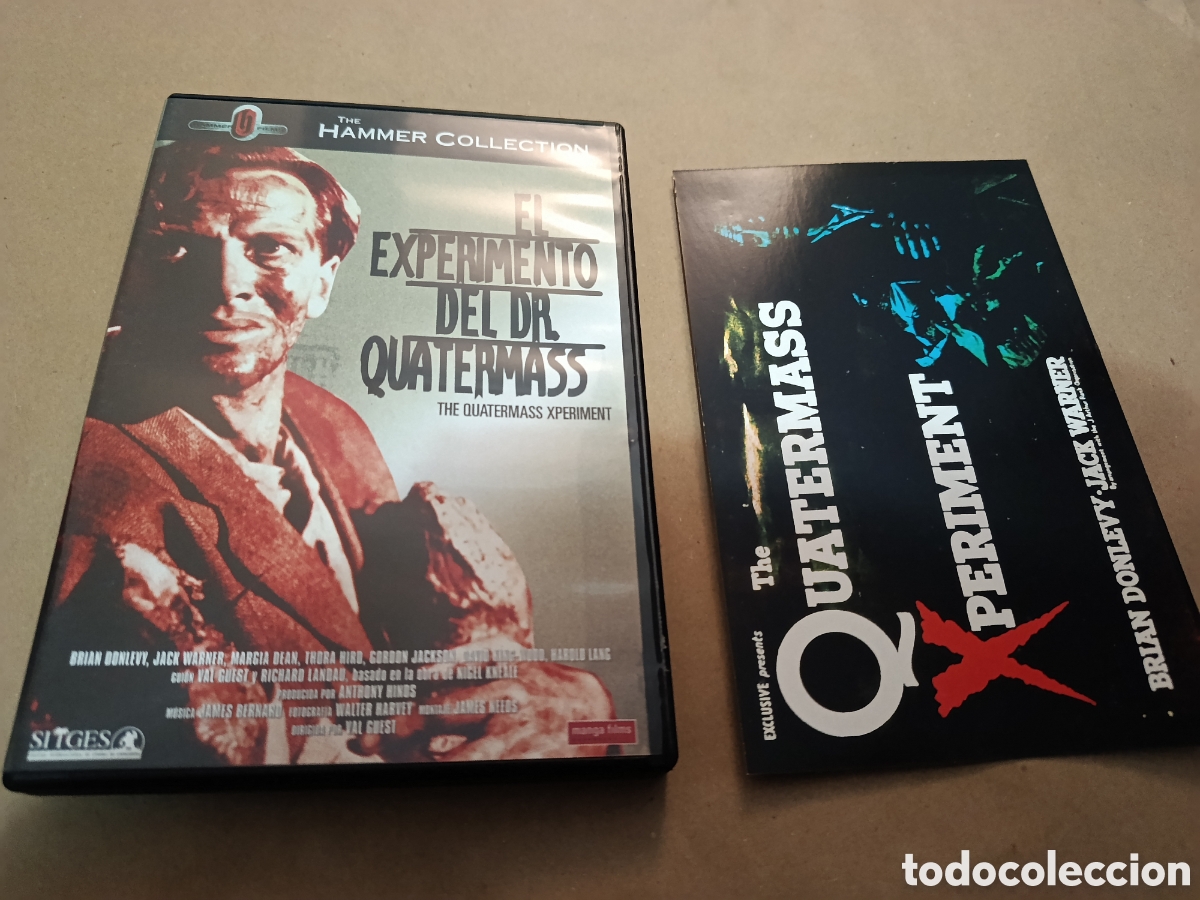 Cinema: Dvd. El experimento del Dr. Quatermass. Incluye postal. The Hammer Collection.