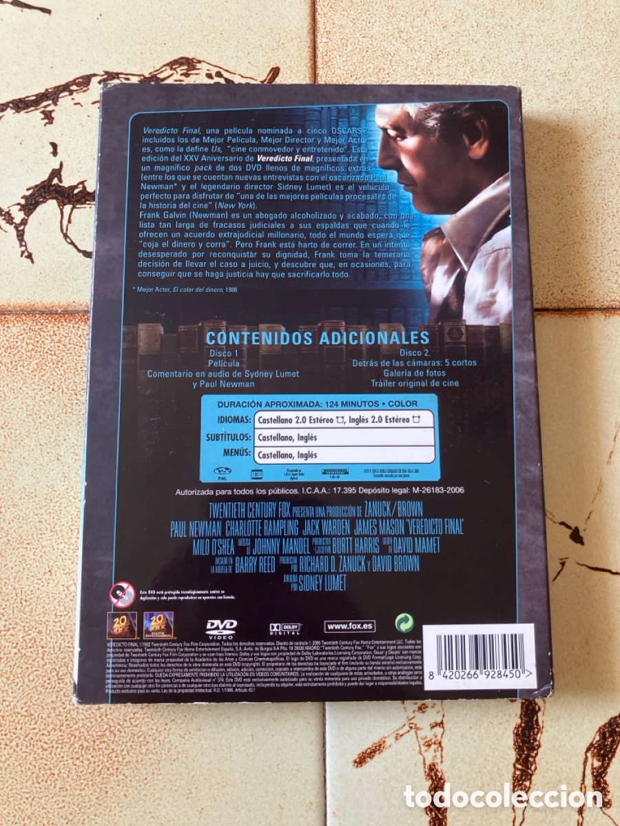 Cine: Veredicto Final / 2 DVDS / Paul Newman - Foto 2