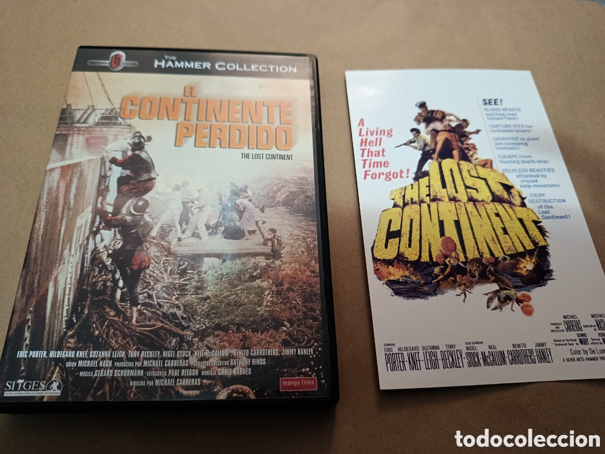Cinema: Dvd. El continente perdido. Incluye postal. Descatalogado. The Hammer Collection. Ciencia Ficci&oacute;n Cl
