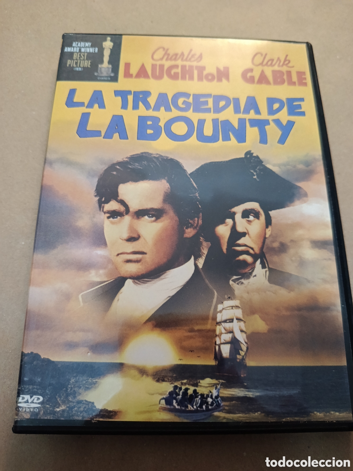 Cinema: Dvd. La tragedia de la Bounty. Con Charles Laughton y Clarl Gable.