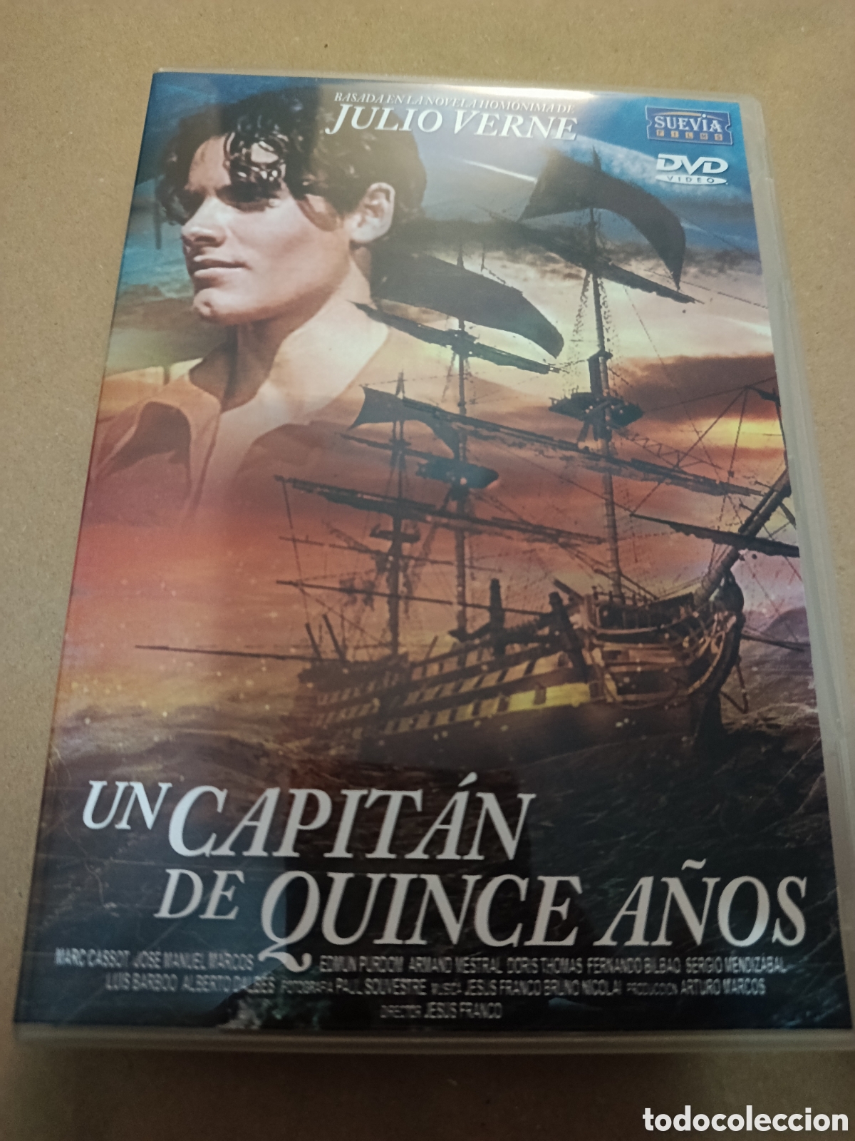 Cinema: Dvd. Un capit&aacute;n de quince a&ntilde;os. Una rareza de Jes&uacute;s Franco. Descatalogado. Julio Verne.