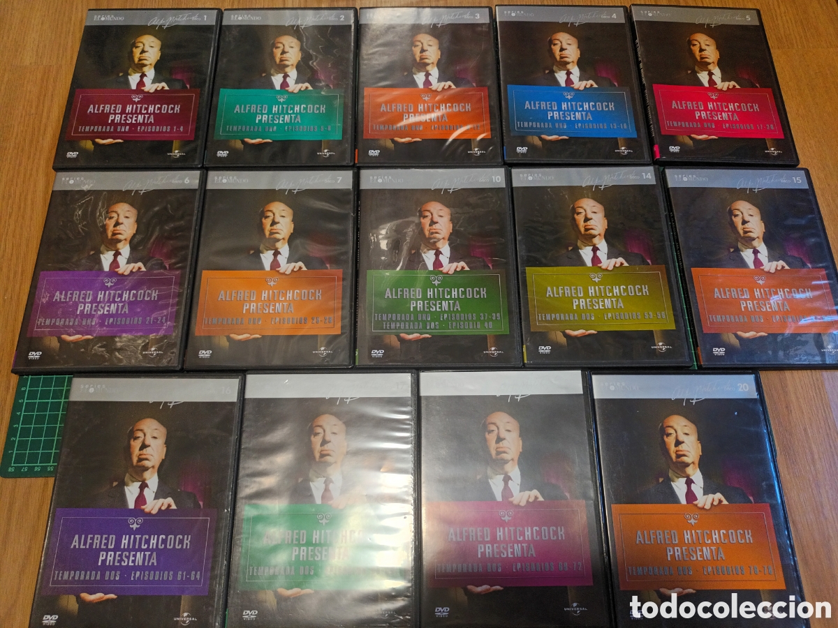 Cine: Alfredo hitchcock presenta 14 dvd. Los n&uacute;meros son del 1 al 7. 10 14 15 16 17 18 y 20